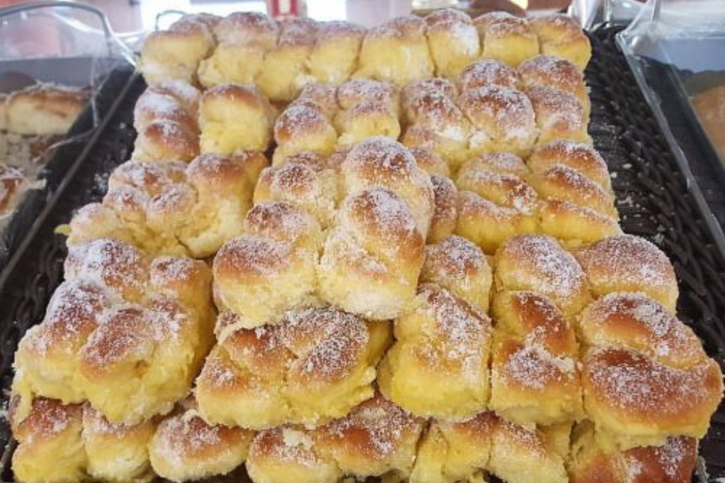 Rosquinha de colher que aprendi com padeiro, um pãozinho doce e delicioso 